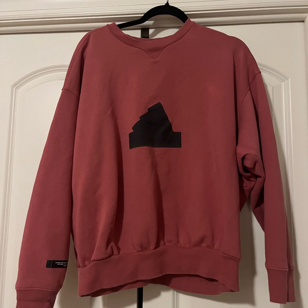 Adidas Women’s cropped sweatshirt plus size dusty pink